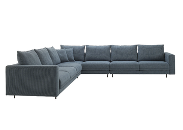 ENKI - Corner fabric sofa with removable cover by Ligne Roset - view 3